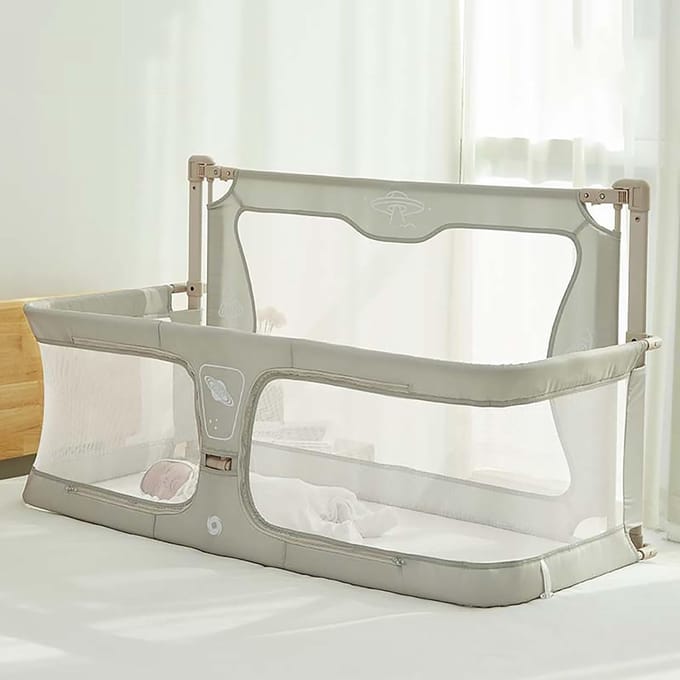 3-in-1 Babywieg Co-Sleeper en Reiswieg met Wasbare Voering