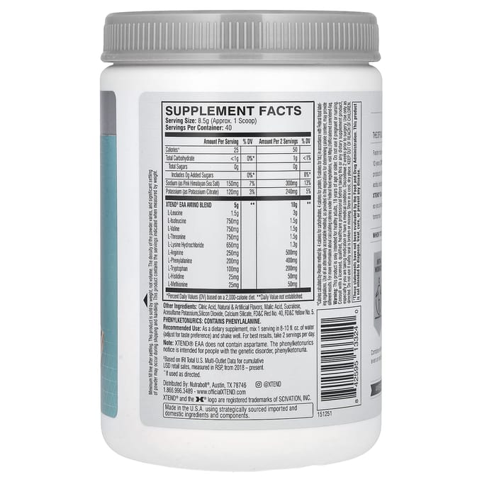 XTEND, EAA, orange sanguine, 340g (12 oz)