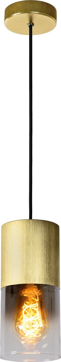 Lucide ZINO Hanglamp - Ø 10 cm - E27 - Mat Goud / Messing