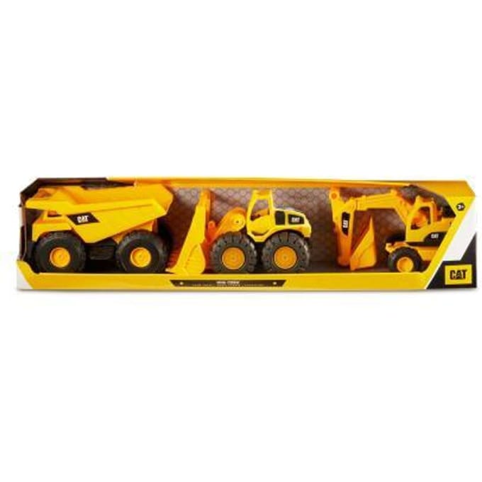 Caterpillar Mini Crew 3-pack 18cm werfvoertuigen Interactief speelgoed Voertuigen