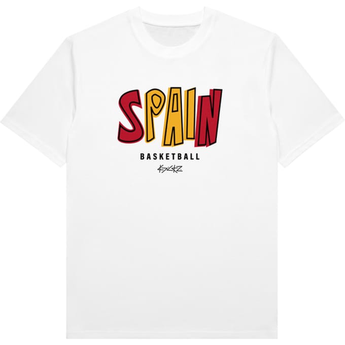 Kickz Spanje Basketball T-shirt Wit