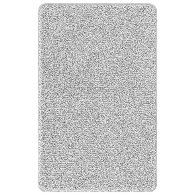 vidaXL - Antislip - Badmat - Grijs - 50 - x - 80 - cm - PP