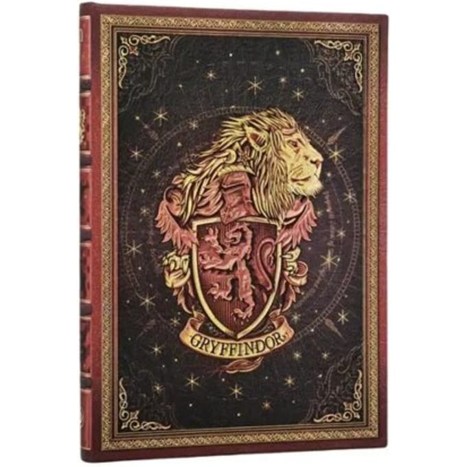 Paperblanks cahier, harry potter: gryffindor, hardcover, midi, blanco