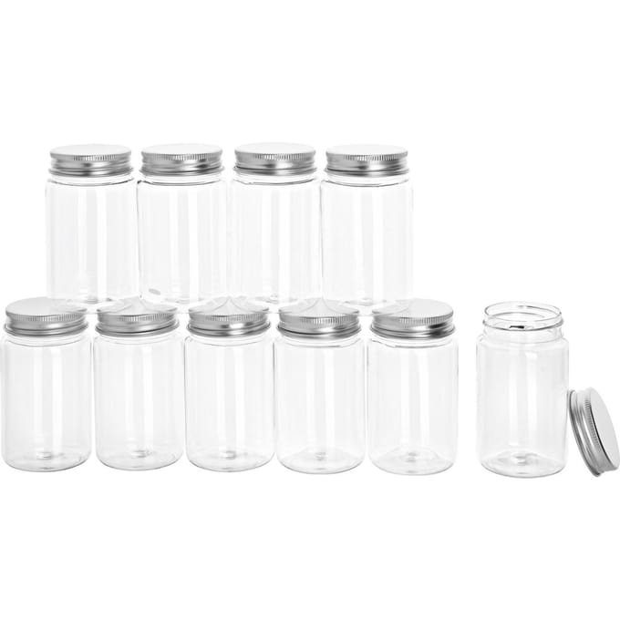 VBS Plastic pot met schroefdop, Ø 5 cm, 10 stuks