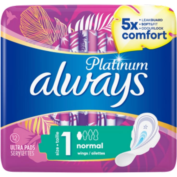 Always Maandverband Platinum Ultra Normal 12 verbanden