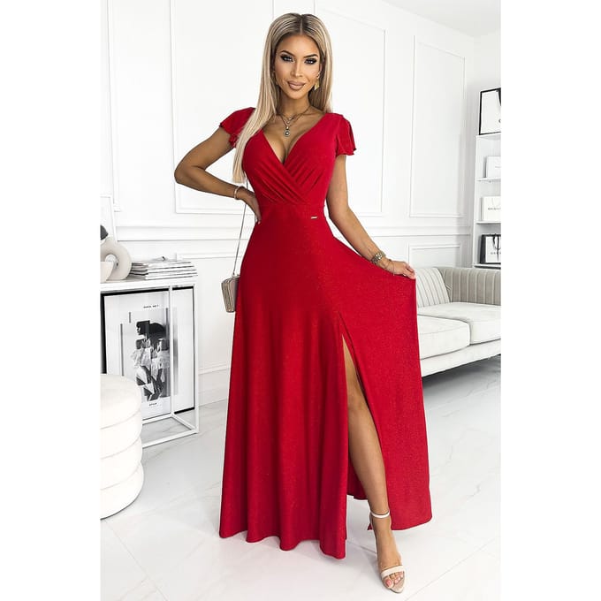 Glitter Glam Dress - Rood / S