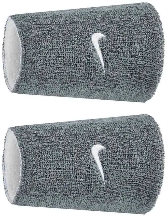 Nike Accessories Swoosh Classic Reversible Doublewide Polsband 2 Eenheden Grijs Man,Vrouw