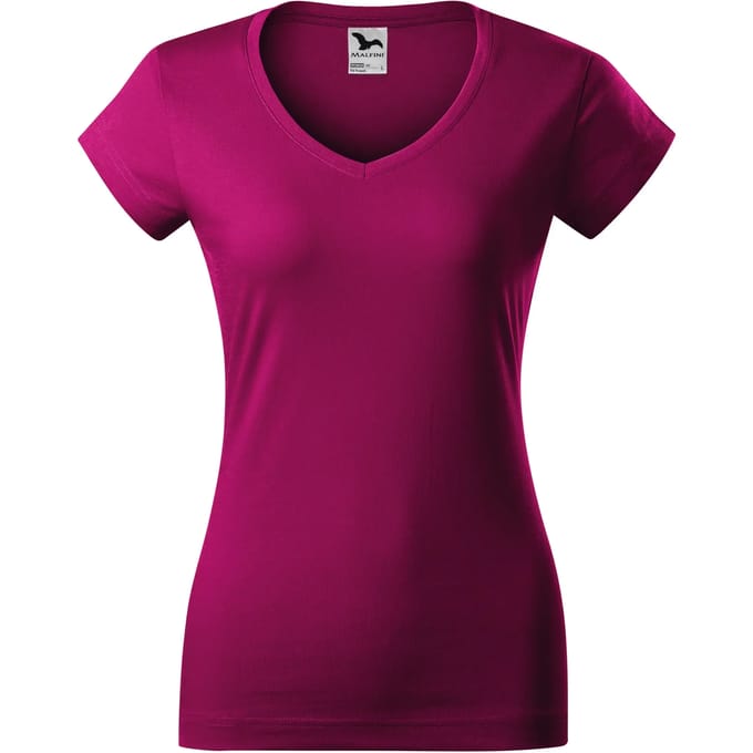 Dames-T-shirt met V-hals Malfini 162