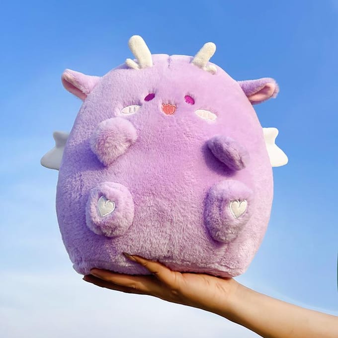 Jouet en peluche Dun Dunlong créatif et mignon pour fille, poupée de dessin animé réconfortante, oreiller pour dormir et câliner 30cm