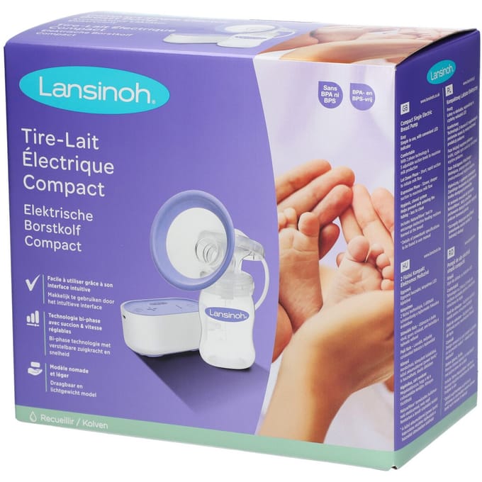 Lansinoh Compact Elektrische Borstkolf 1 Apparaat