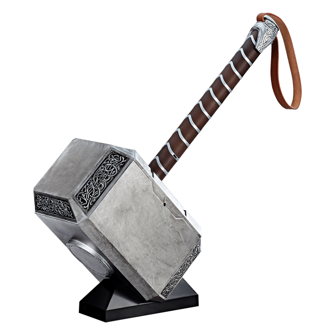 Hasbro Marvel Legends Series Mjolnir Premium Electronic Roleplay Hammer