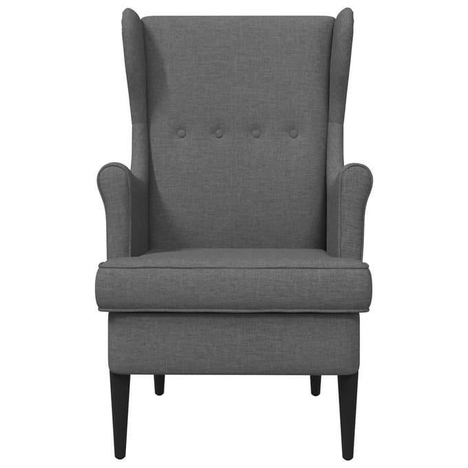 vidaXL - Fauteuil - Donkergrijs - Stof