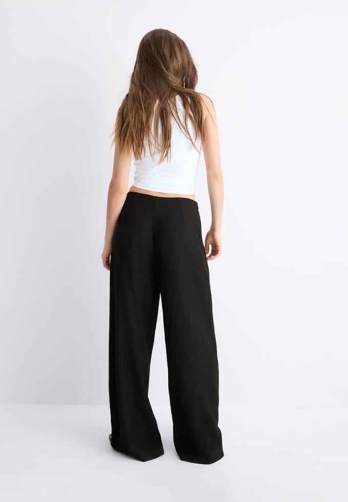 Stradivarius Soepelvallende Sarong broek  Zwart S