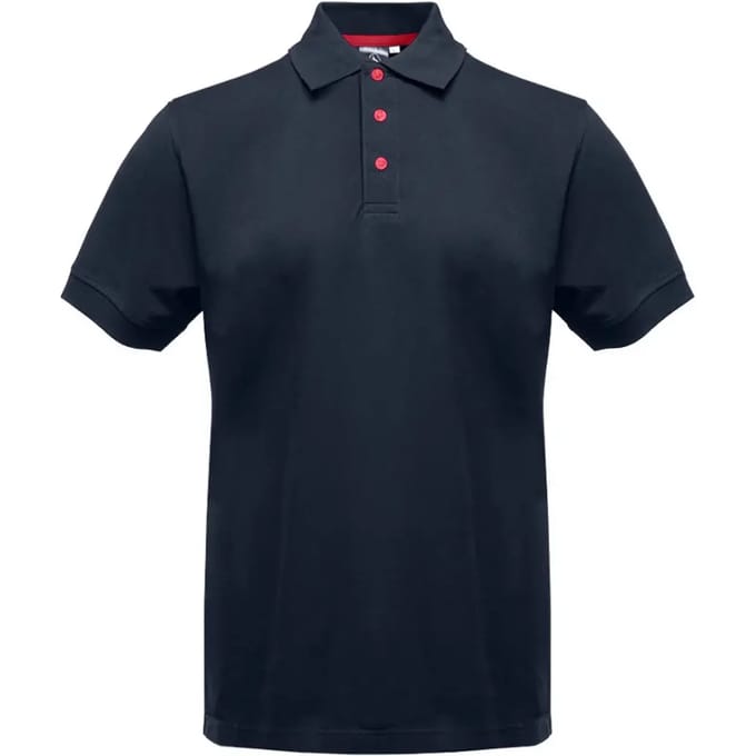 Polo met contrasterende knopen Pen Duick