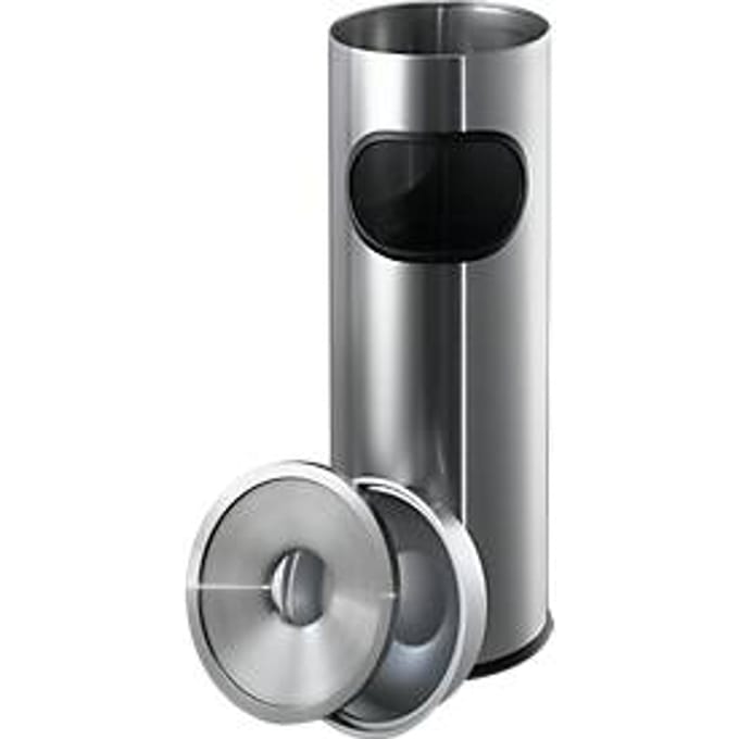 Staande asbak, roestvrij staal, ø 190 x H 610 mm