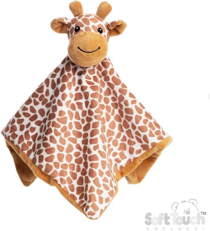 Soft Touch - Knuffeldoekje - Giraffe - Giraf - 36 Cm - Polyester - Off white met bruine spots