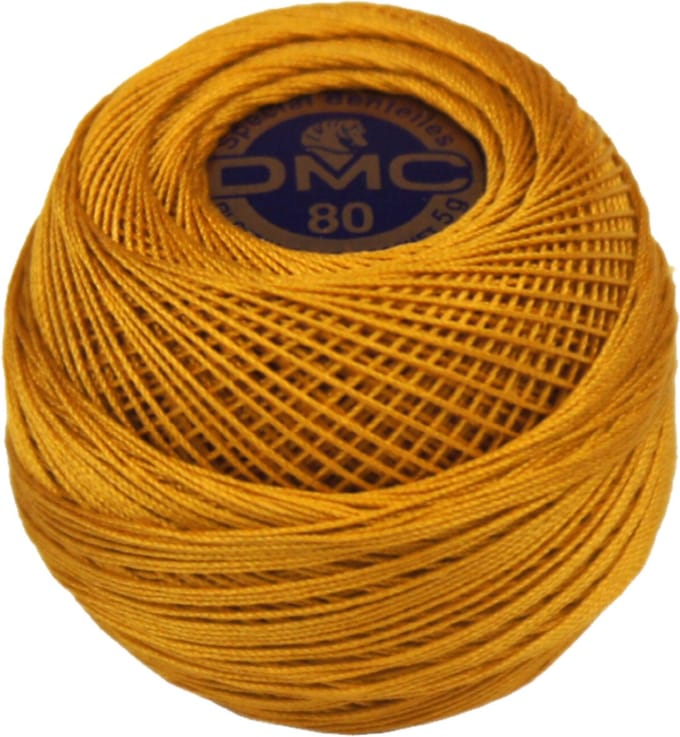 DMC Dentelles 783 goud - Haakgaren / Breigaren