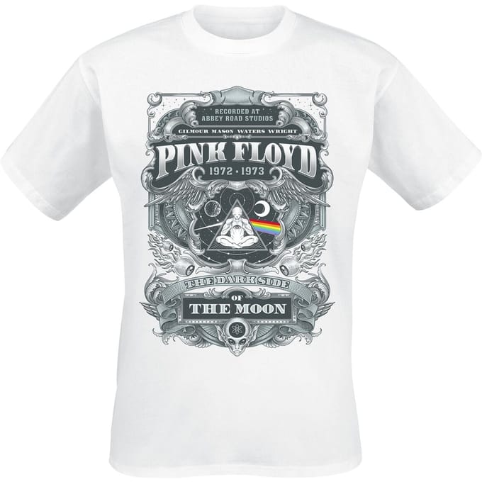 Pink Floyd T-shirt - DSOTM 1972 - S tot 3XL - voor Mannen - wit