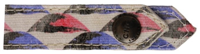 Costume National White Ring Branded Textile Men's Keychain
