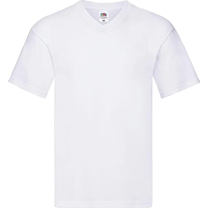 T-shirt met V-hals Fruit of the Loom Original