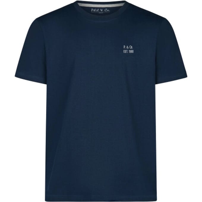 Phil & Co Heren pyjamashirt korte mouw donker