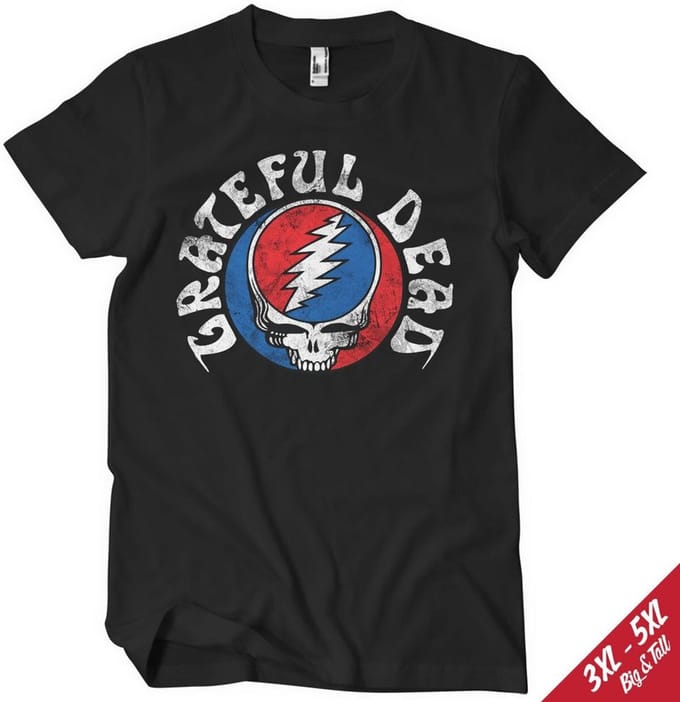 Grateful Dead T-shirt Distressed T-shirt WMX-1-GD009-H96-13