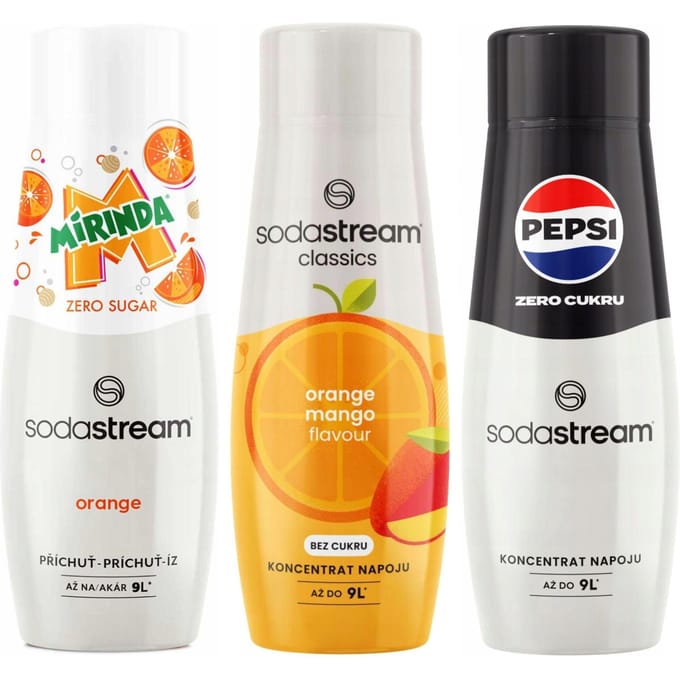 Soda Stream - Limonadesiropen - Mirinda Zero - Mango - Pepsi Zero