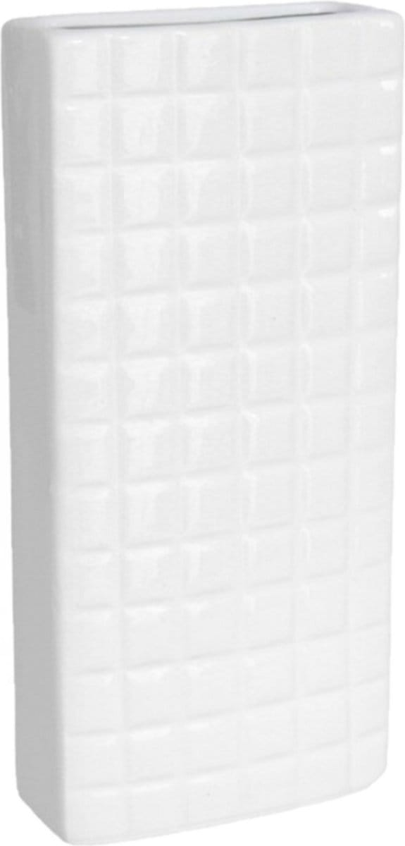 Gerimport Luchtbevochtiger - waterverdamper radiator - wit - aardewerk - L8 x H20 cm