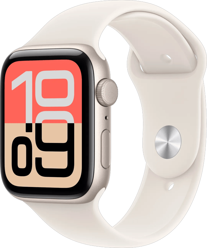 Apple Watch SE 3 - Wifi - 44mm - Starlight Aluminium Case with Starlight Sport Band - S/M