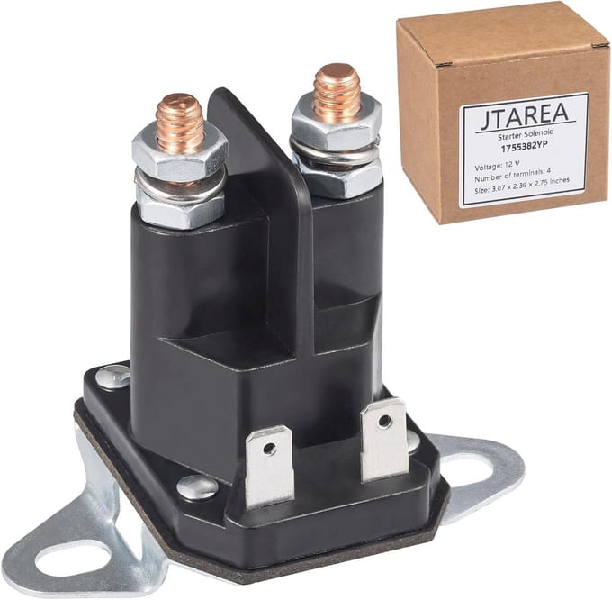 12V Starter Relay voor Grasmaaiers - Solenoid Vervangingsonderdeel