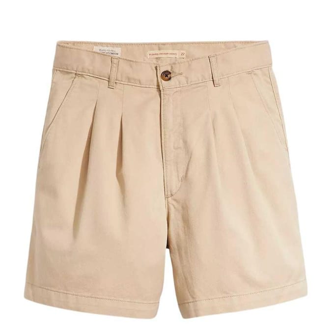 Levi's Dames Geplooide Shorts (Safari)