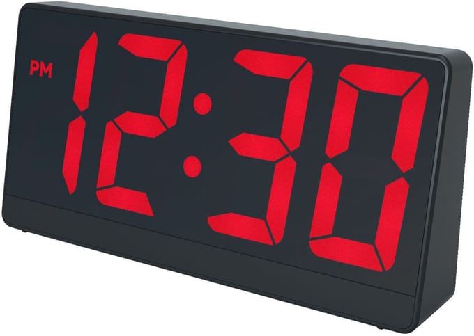 Caliber HCG006 - Wekker met groot display - Zwart