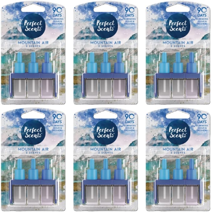 Ambi Pur - Perfect Scents 3Volution Navulling Mountain Air - 6 x 20 ml