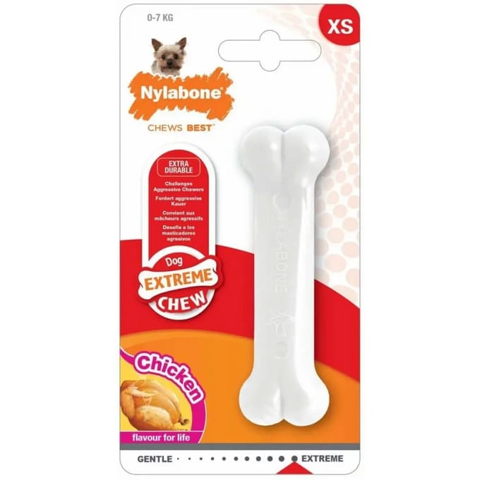 Hondenspeelgoed Nylabone Extreme Chew - Chicken XS