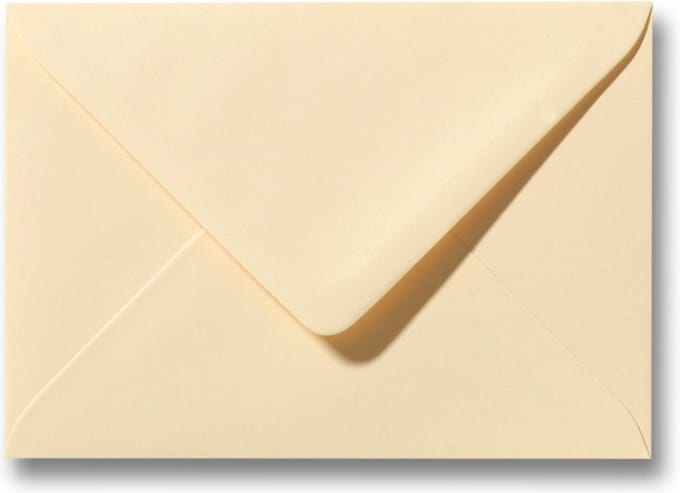 Envelop 15,6 x 22 cm Chamois 100 stuks