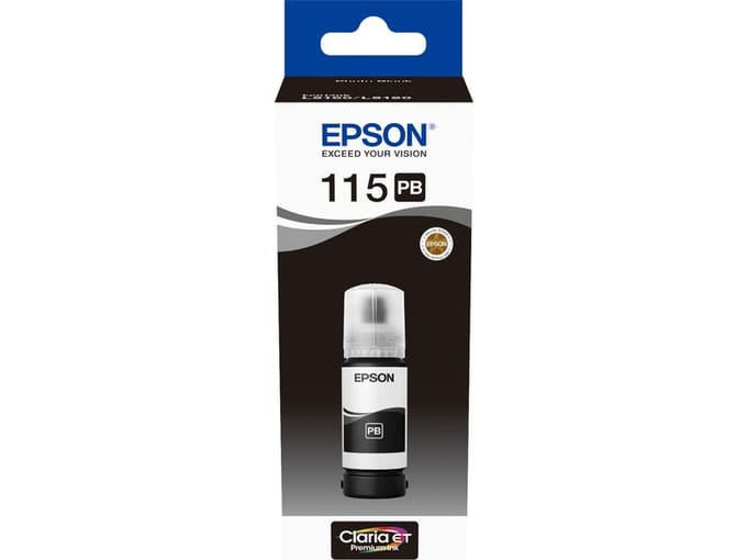 Epson 115 Ecotank (C13T07D14A) Bouteille de Recharge d'Encre, Noir Photo