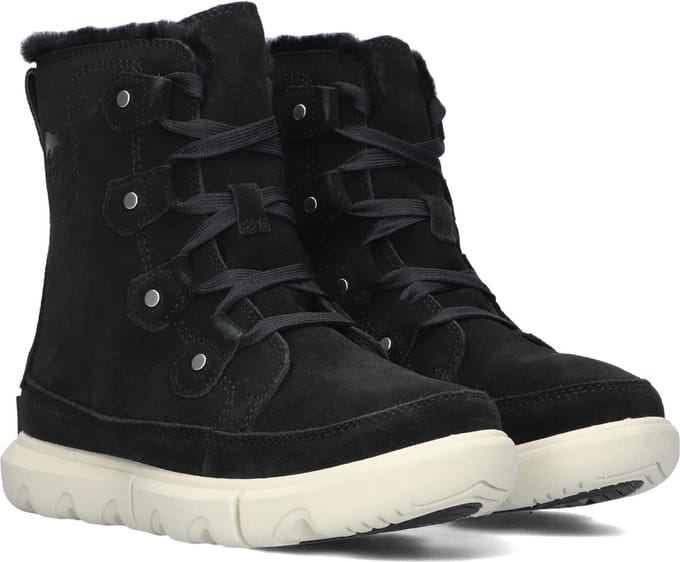 Sorel Explorer Next Joan Wp Veterboots - Laarzen Met Veters - Dames - Zwart - Maat 37,5