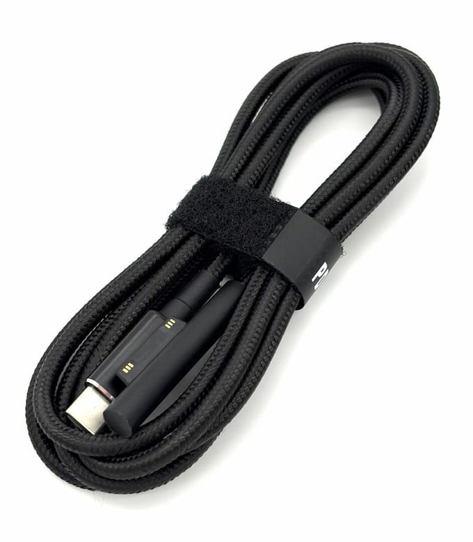 Geschikt voor Microsoft Surface Pro / Laptop / Book / Go – USB-C naar Surface Oplaadkabel 100W – 1.8 Meter – Nylon – Power Delivery