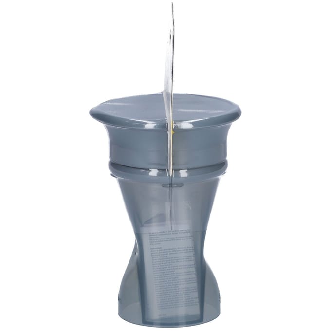 Difrax 360°beker Drinkbeker - 250 ml - 9+ Maanden - Grijs - 1 stuk