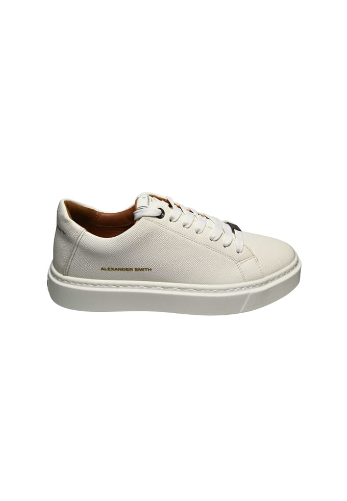 albbldm-9065-twt Alexander Smith Wit leder voor heren