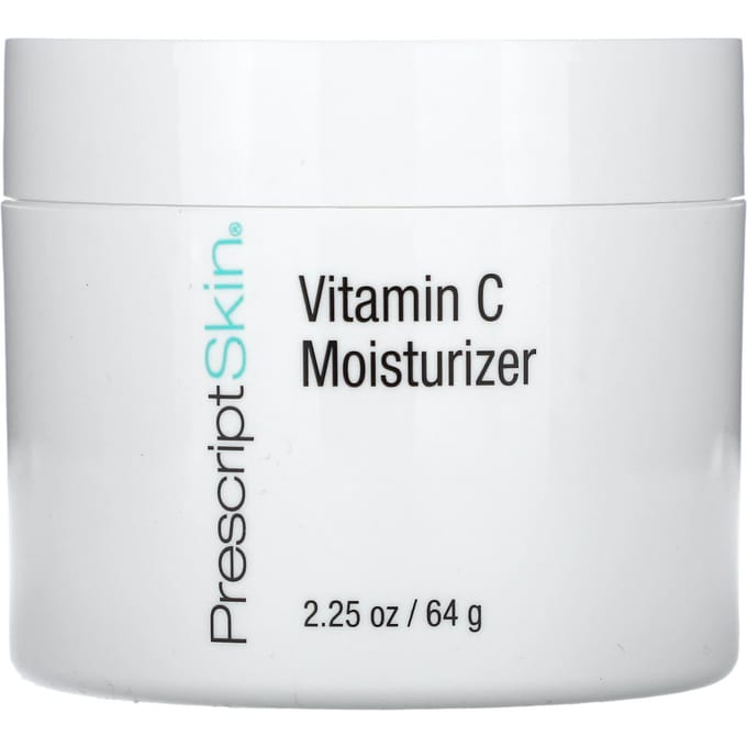 PrescriptSkin, Crème hydratante à la vitamine C, Crème légère éclaircissante renforcée, 64 g (2,25 onces) white