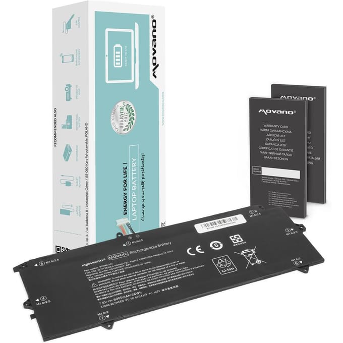 Movano - Serie 1012 - Laptopbatterij - Lange Levensduur - Veiligheid