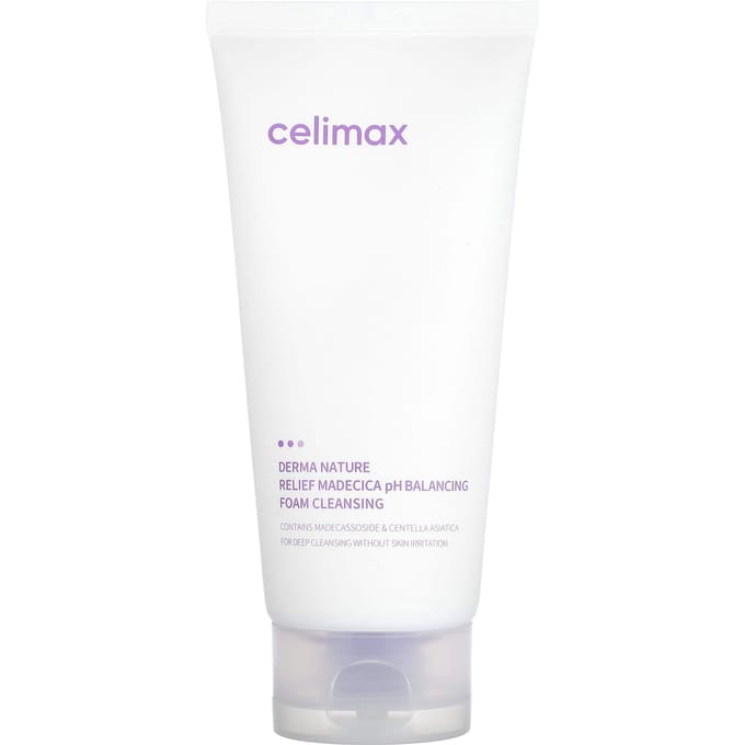 celimax - Derma Nature Relief Madecica Mousse Nettoyante Équilibrante pH 150 ml white