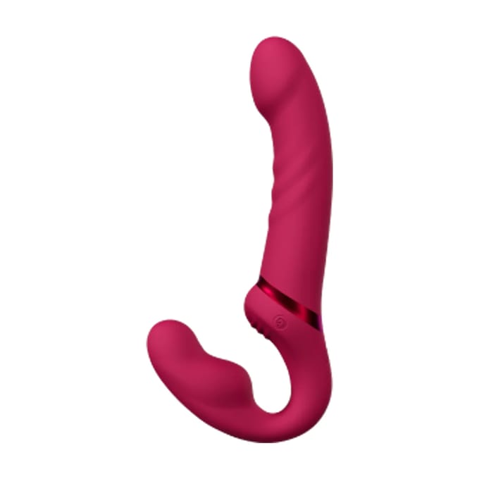 Lovense - Lapis Strapless Strap-on Vibrator - Roze