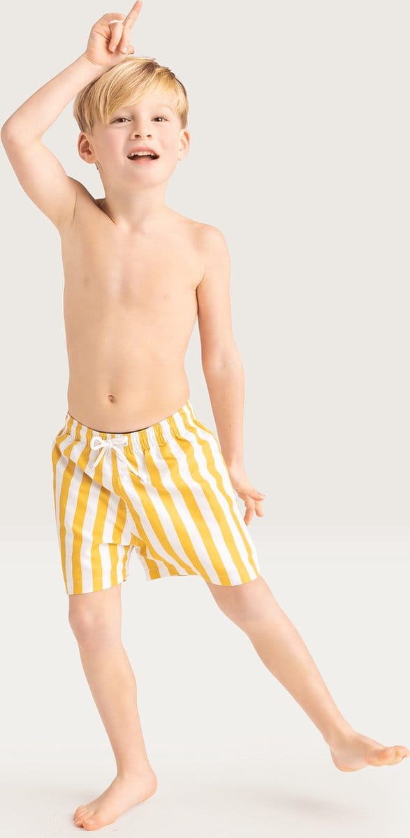 Swim Essentials Zwembroek- Geel/Wit - Flow - 110/116