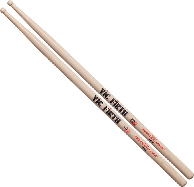 Vic Firth HD4 drumstokken hickory met houten tip