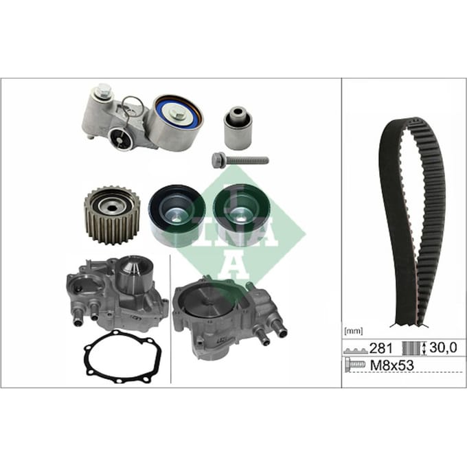 Schaeffler Ina Waterpomp + distributieriem set PowerGrip® INA 530 0563 30