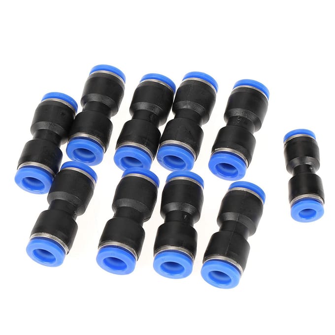 30 stuks Snelkoppeling Rechte Push Connectors Luchtleiding Fittings voor 14 516 38 Buis