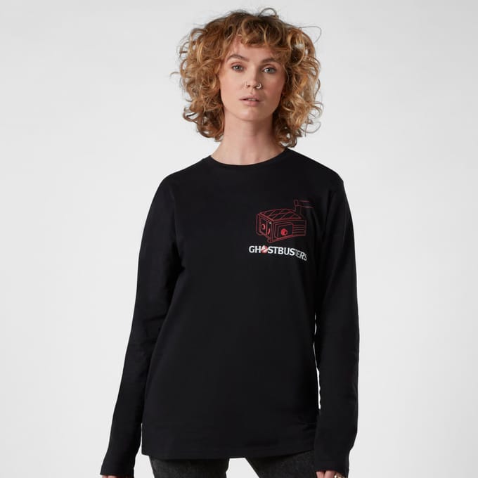 Ghostbusters Proton Pack Men's Long Sleeve T-Shirt - Zwart - L