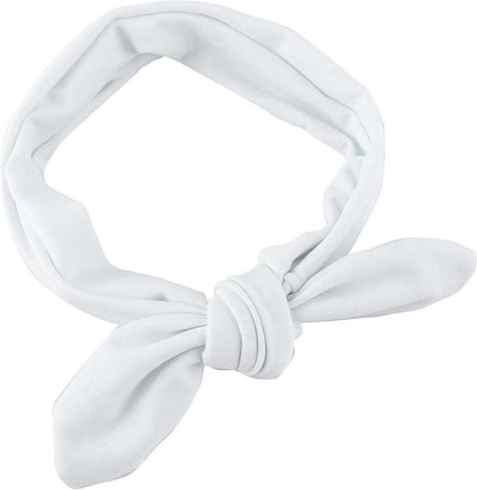 Knoophaarband Baby haarband - Wit